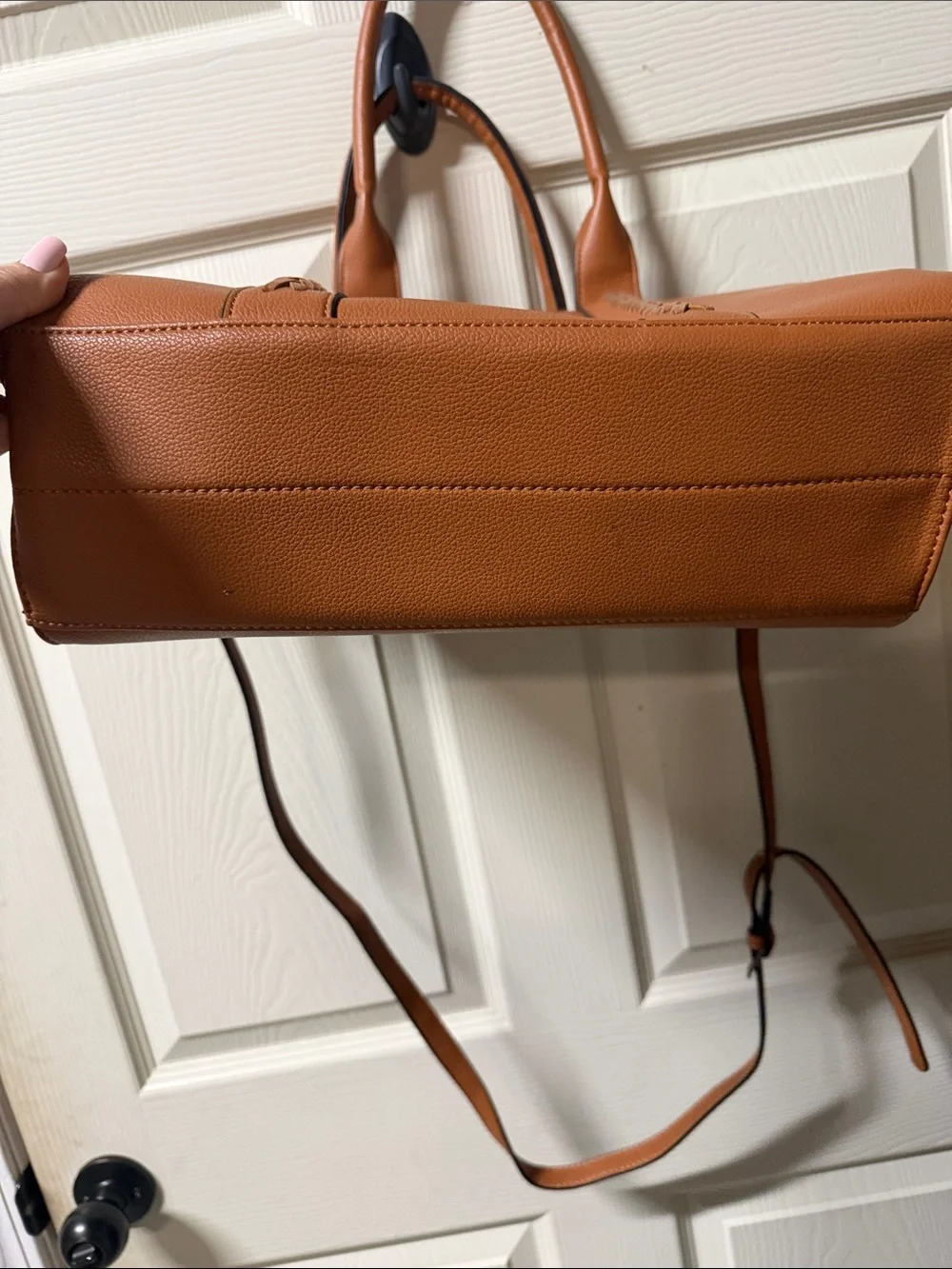 Wrangler Cognac Braided-Trim Tote